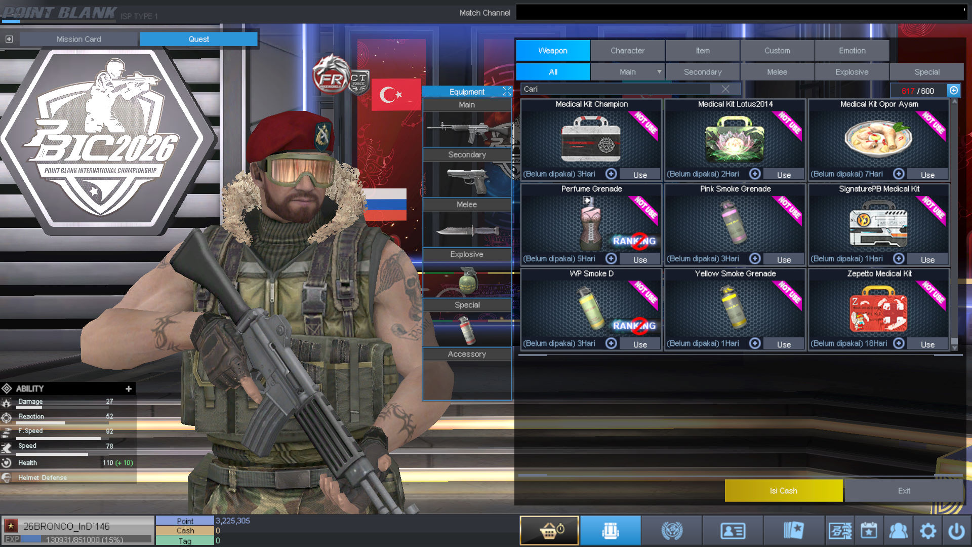 Spesifikasi BINTANG 1