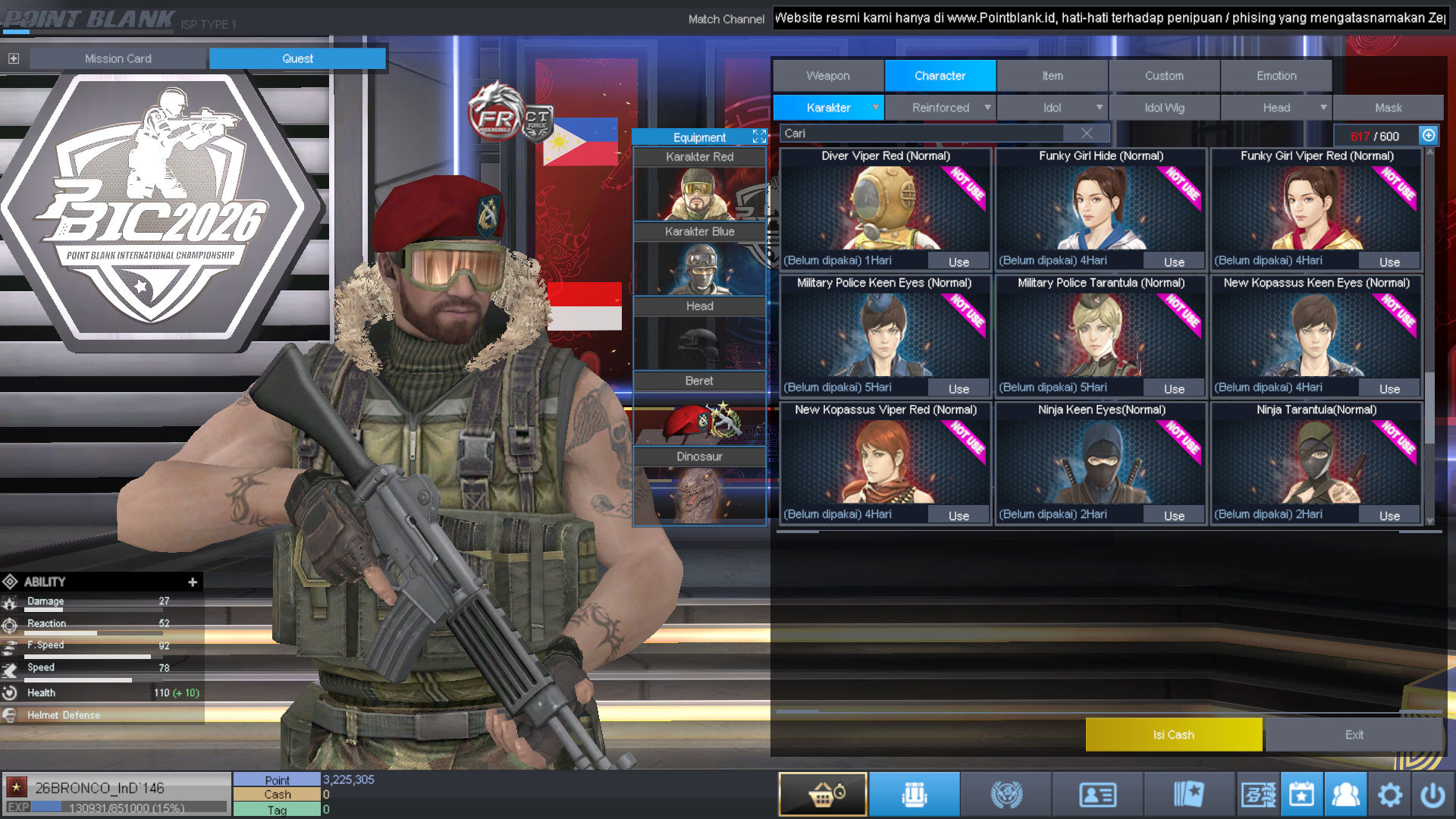 Spesifikasi BINTANG 1