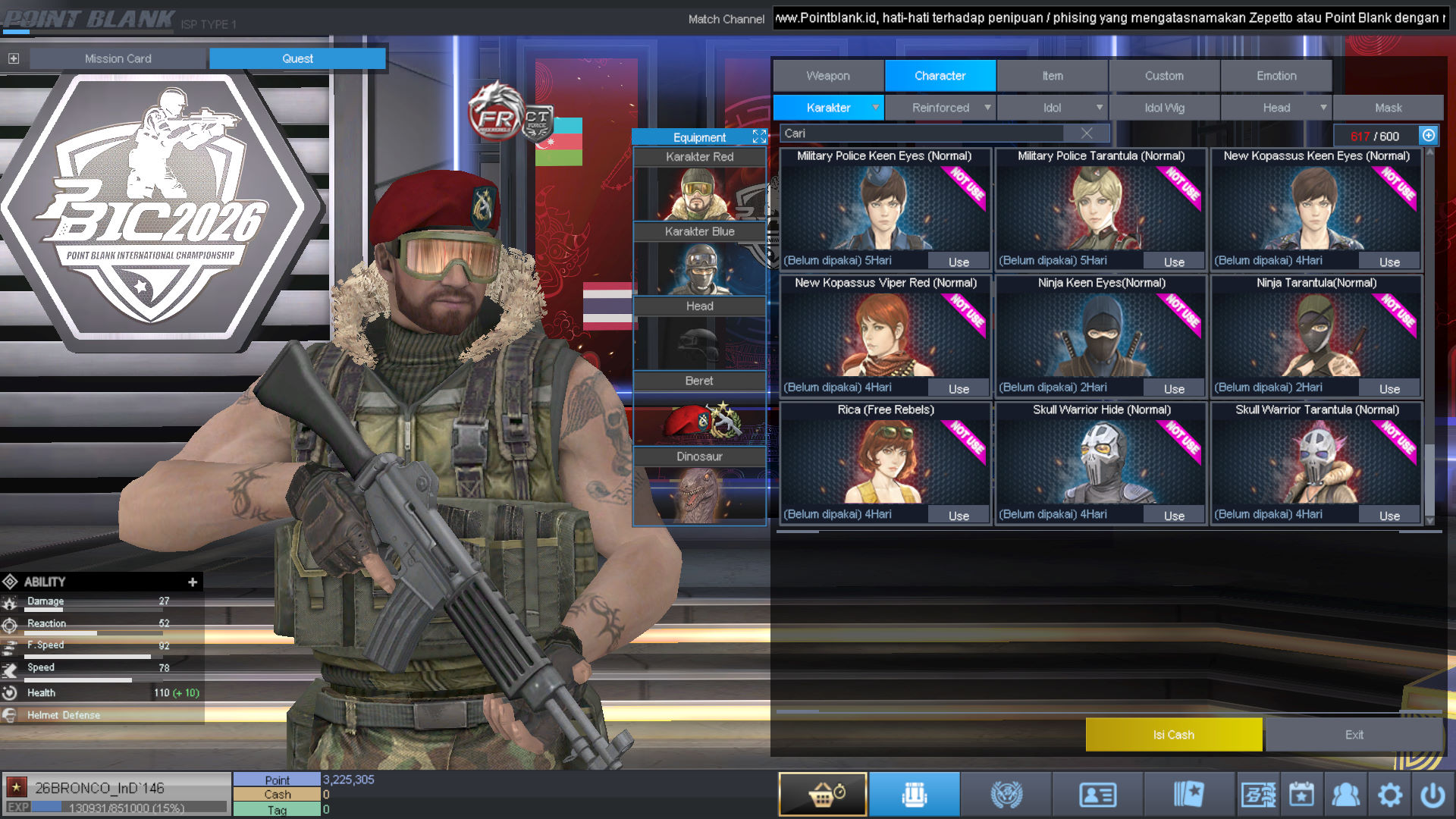 Spesifikasi BINTANG 1