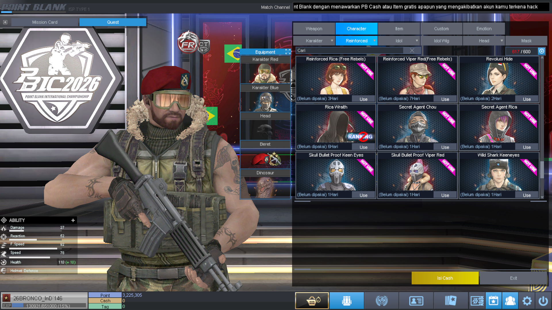 Spesifikasi BINTANG 1