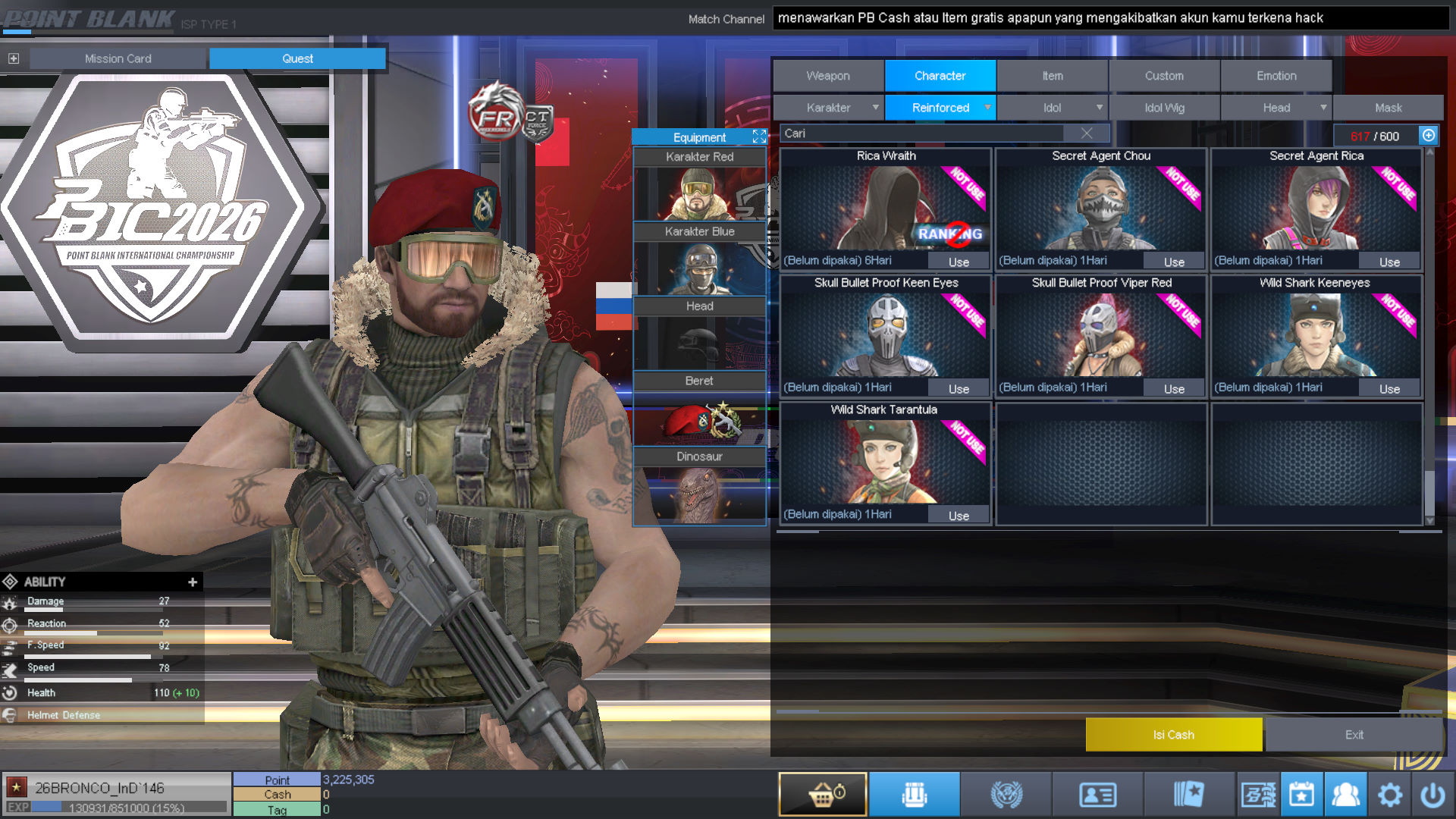 Spesifikasi BINTANG 1