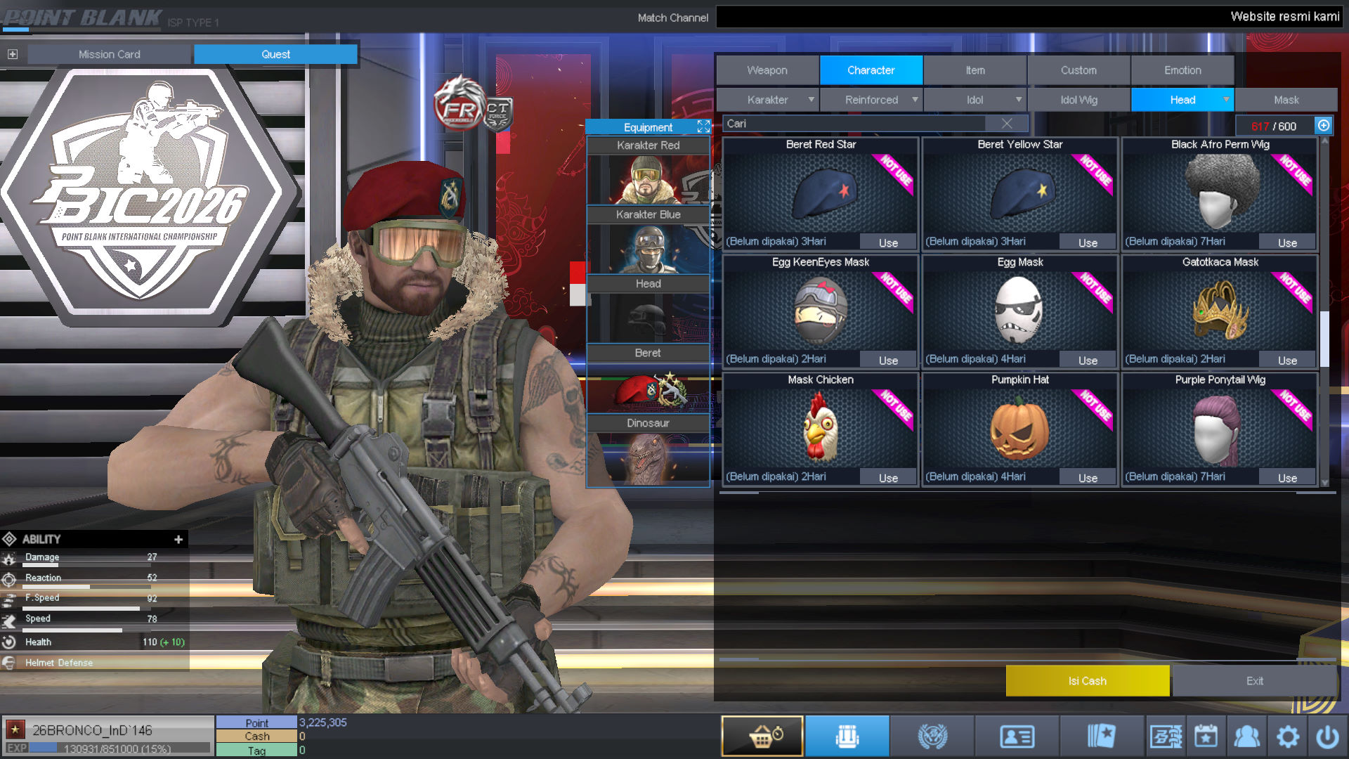 Spesifikasi BINTANG 1