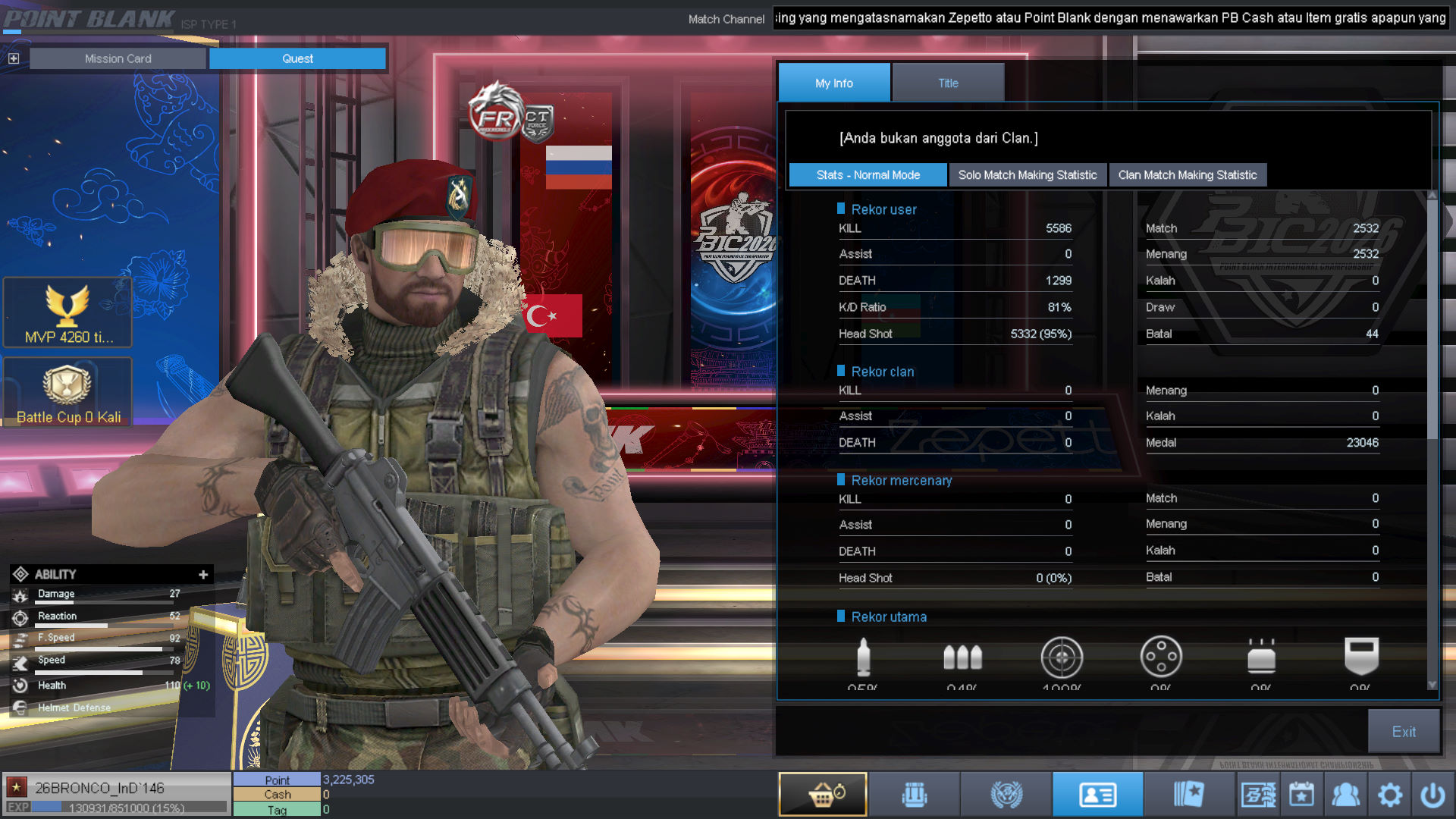 Spesifikasi BINTANG 1