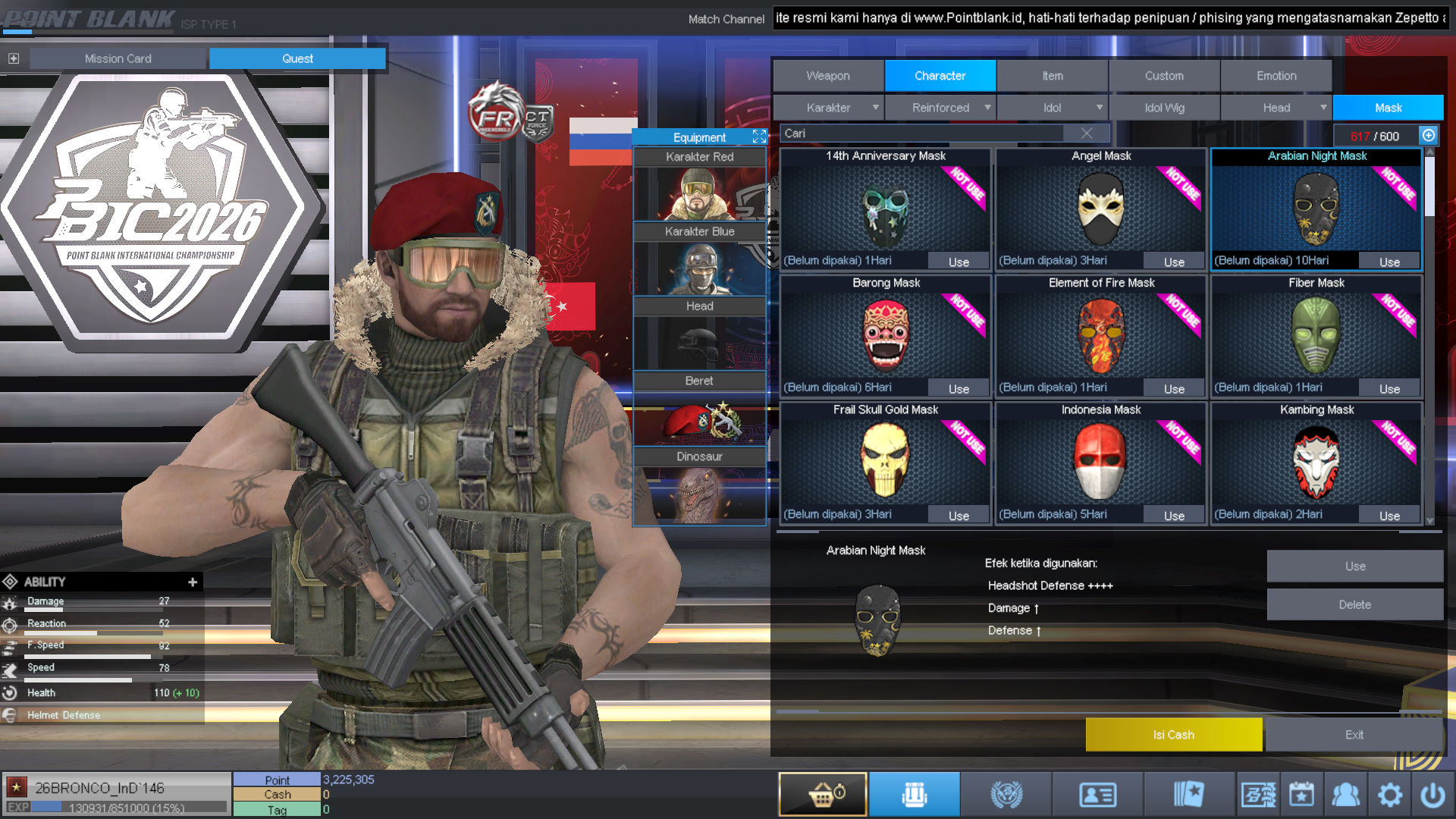 Spesifikasi BINTANG 1