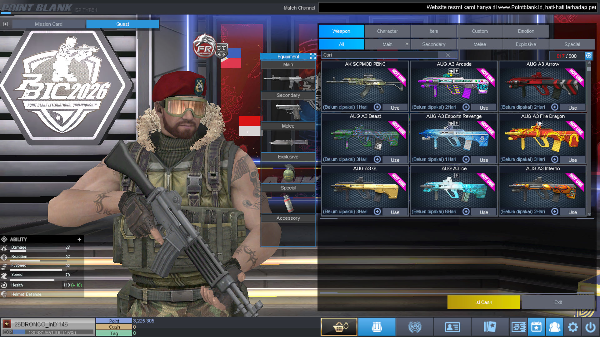 Spesifikasi BINTANG 1