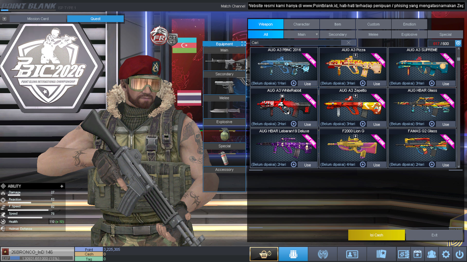 Spesifikasi BINTANG 1