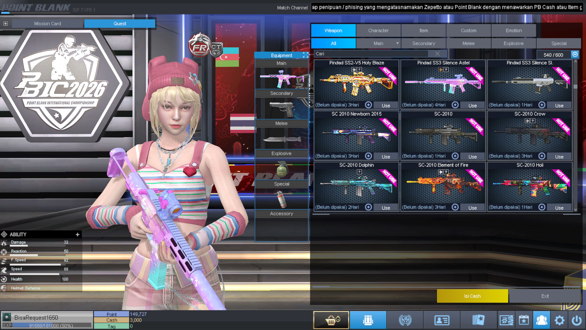 Spesifikasi MAJOR IDOL PERMANEN