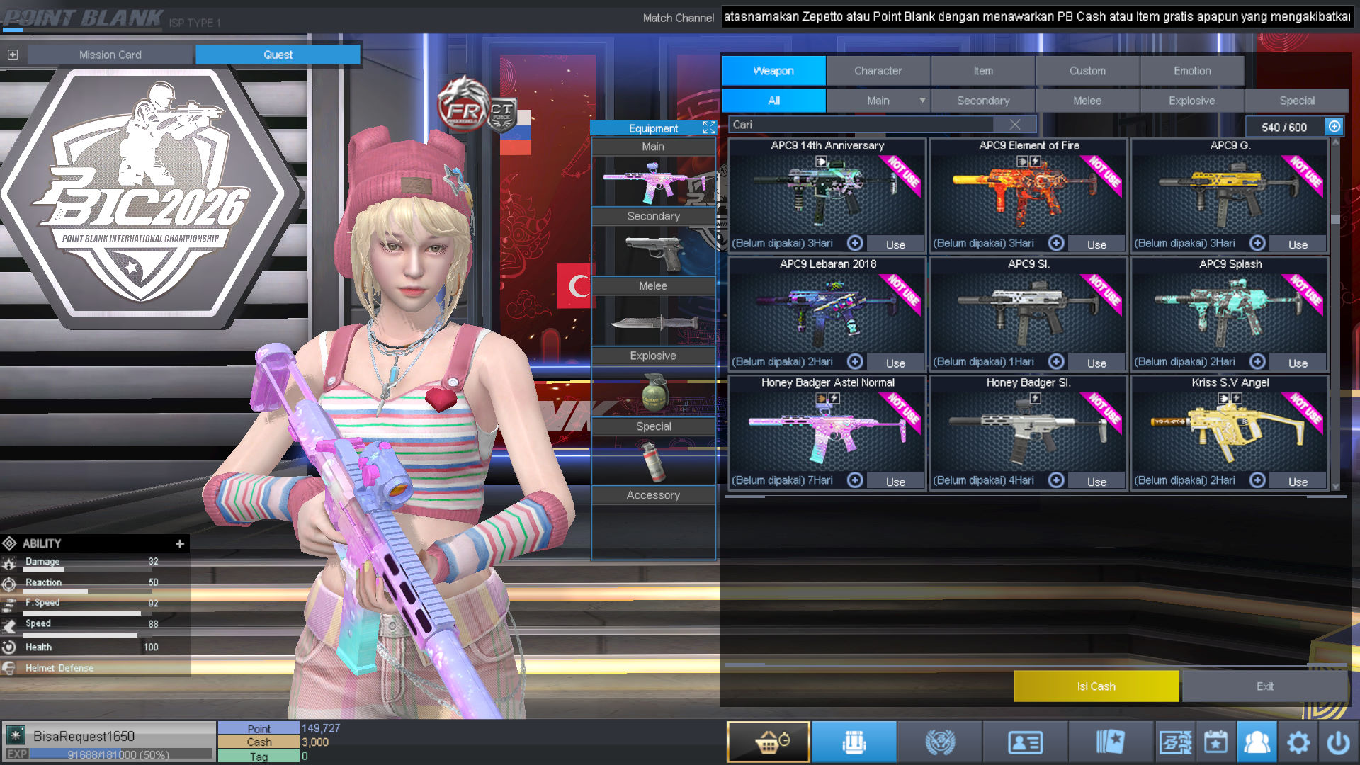 Spesifikasi MAJOR IDOL PERMANEN