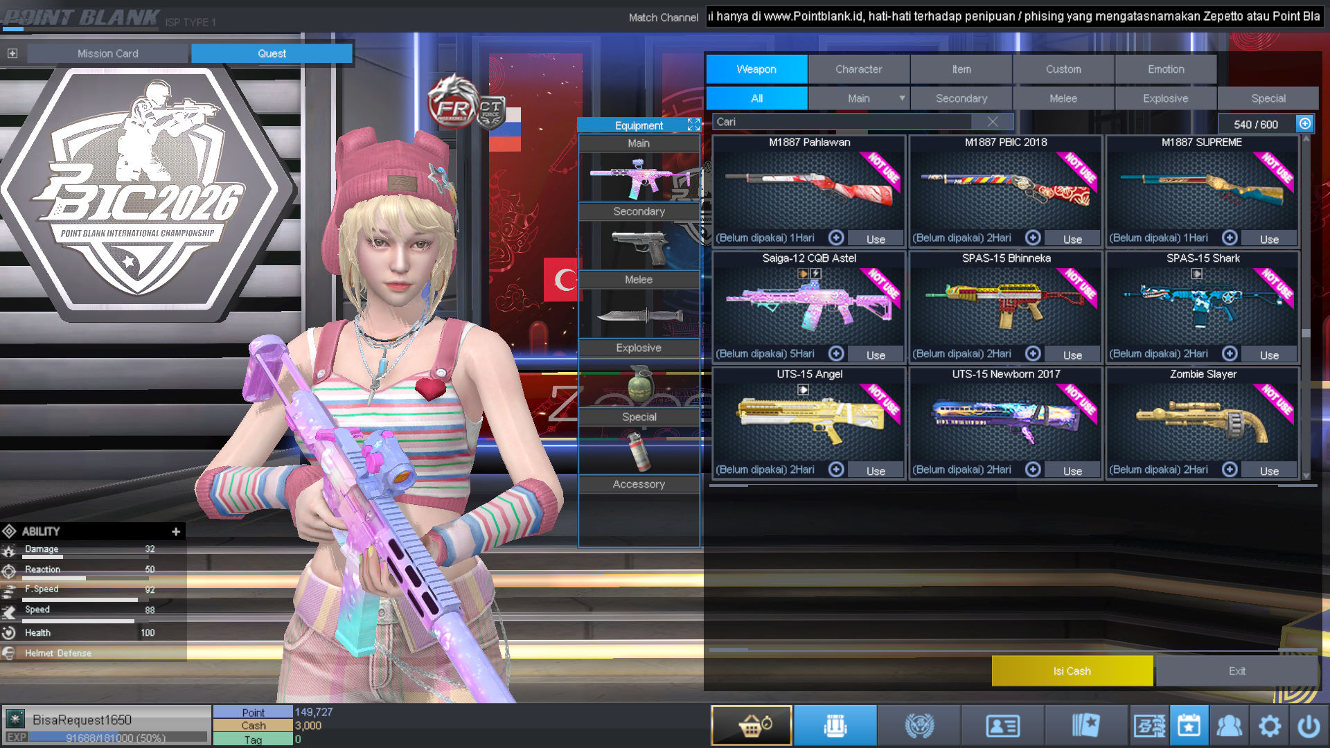 Spesifikasi MAJOR IDOL PERMANEN