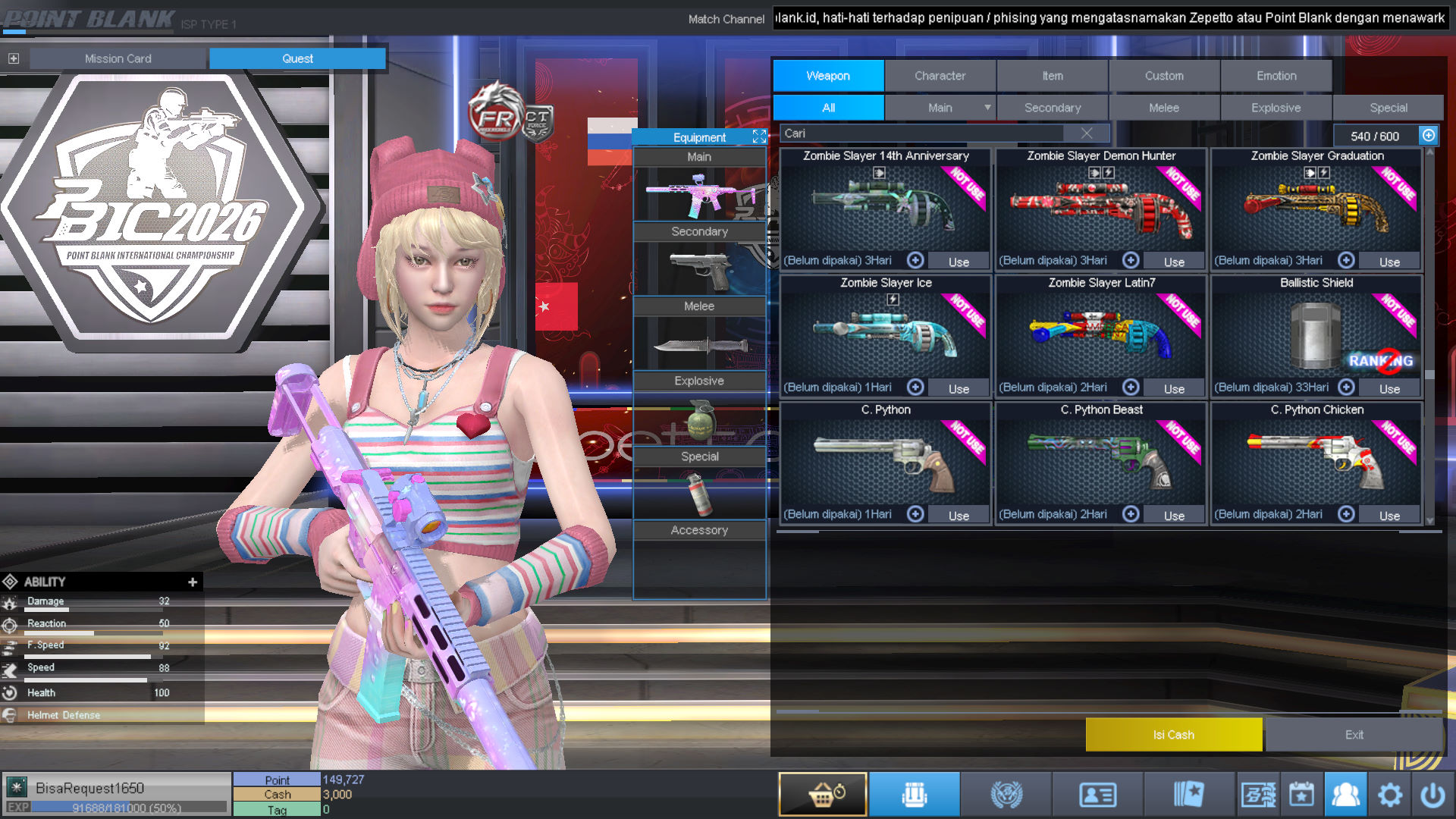 Spesifikasi MAJOR IDOL PERMANEN