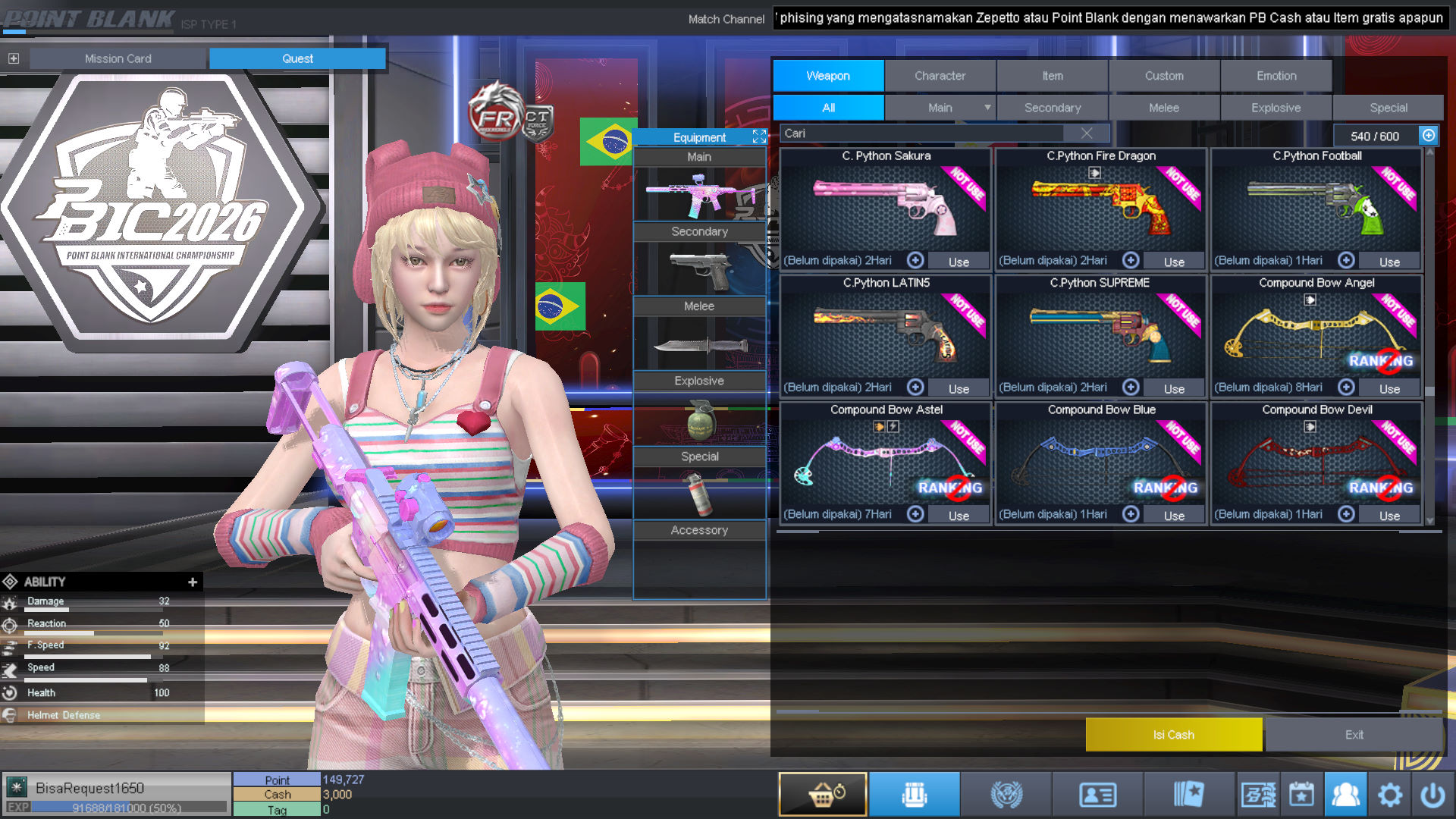 Spesifikasi MAJOR IDOL PERMANEN