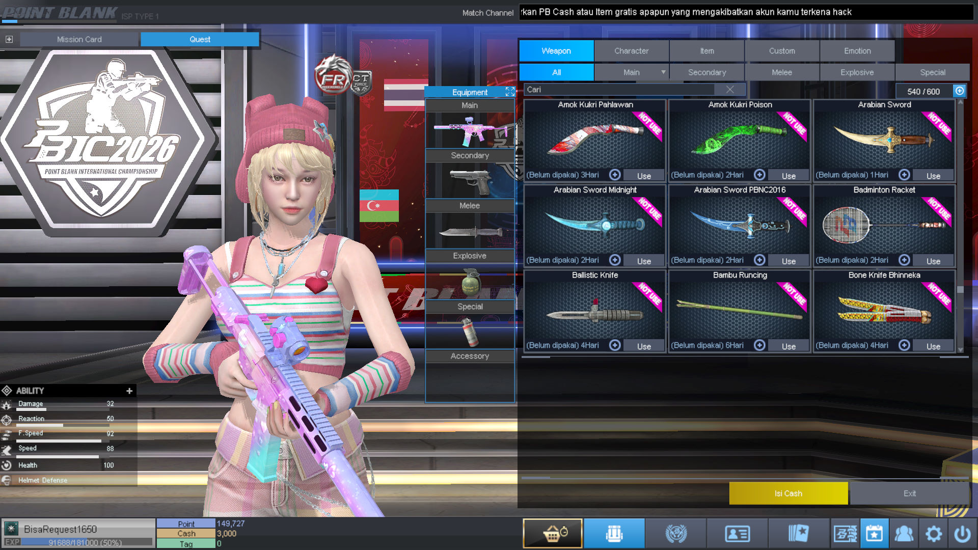 Spesifikasi MAJOR IDOL PERMANEN