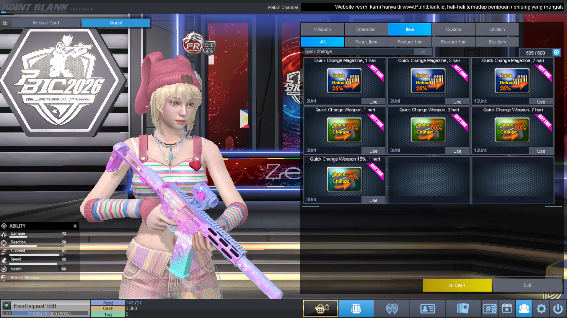 Spesifikasi MAJOR IDOL PERMANEN