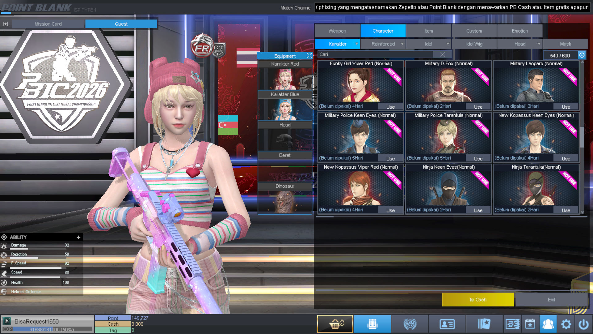 Spesifikasi MAJOR IDOL PERMANEN