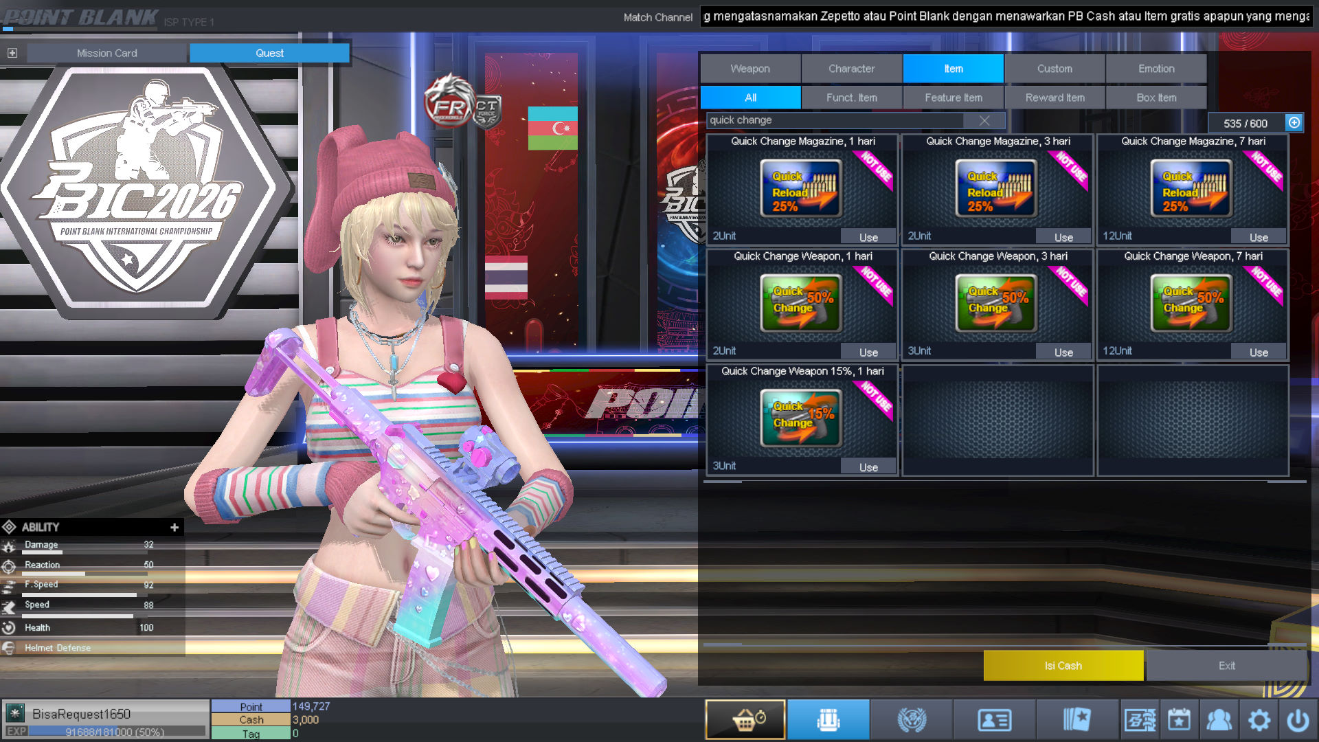 Spesifikasi MAJOR IDOL PERMANEN