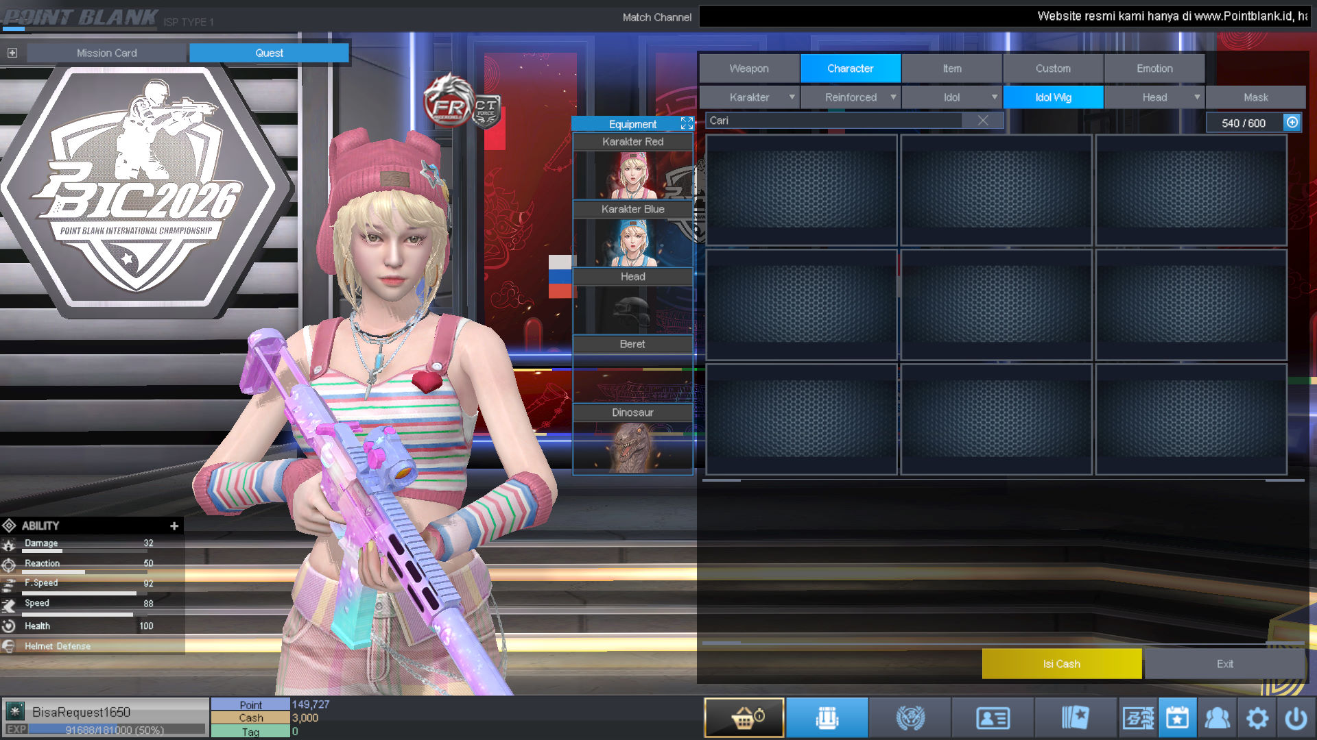 Spesifikasi MAJOR IDOL PERMANEN