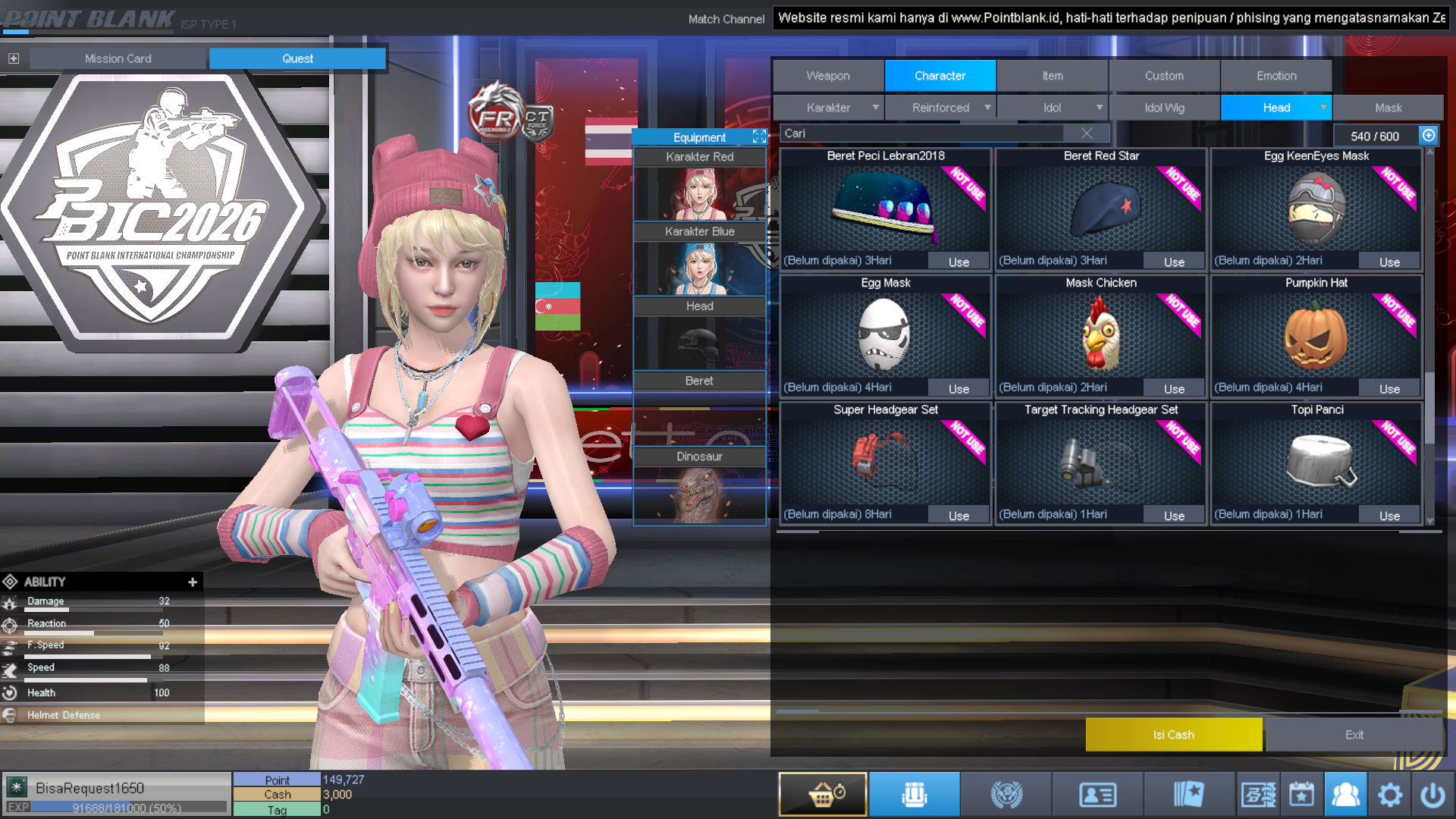 Spesifikasi MAJOR IDOL PERMANEN