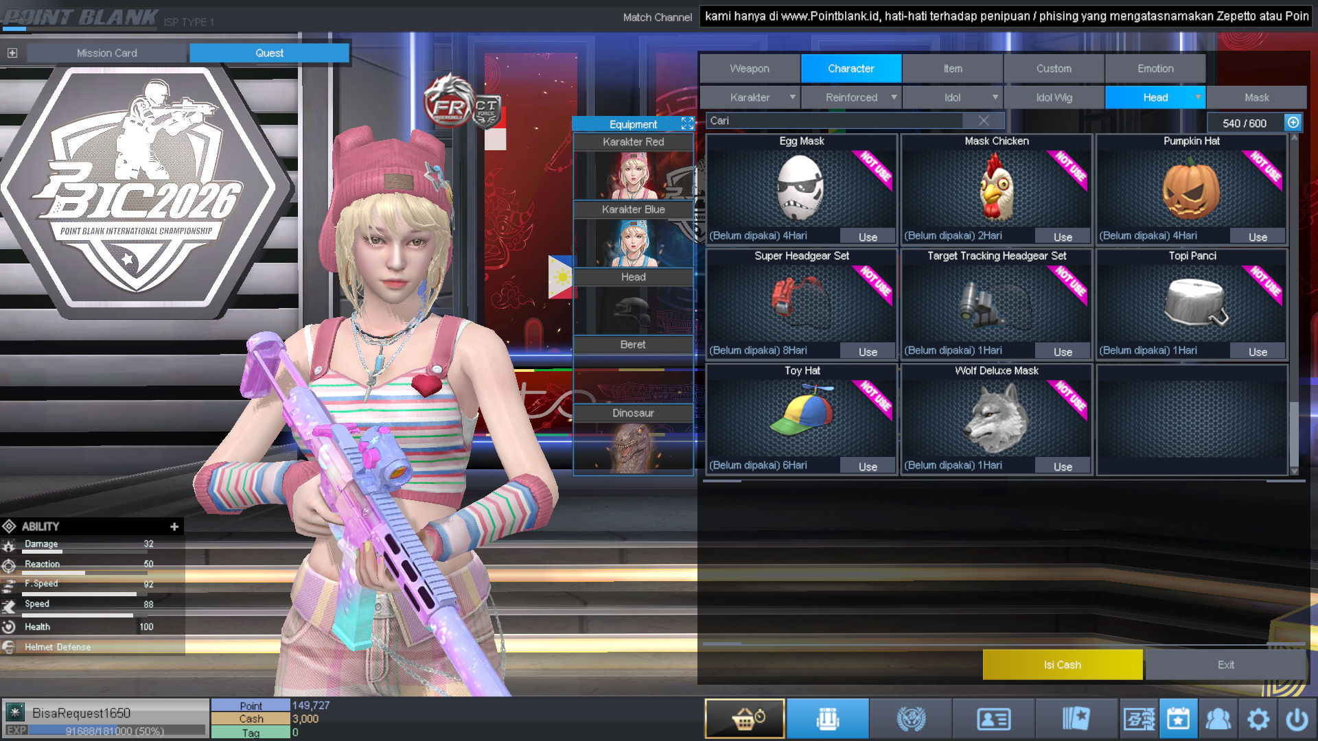 Spesifikasi MAJOR IDOL PERMANEN