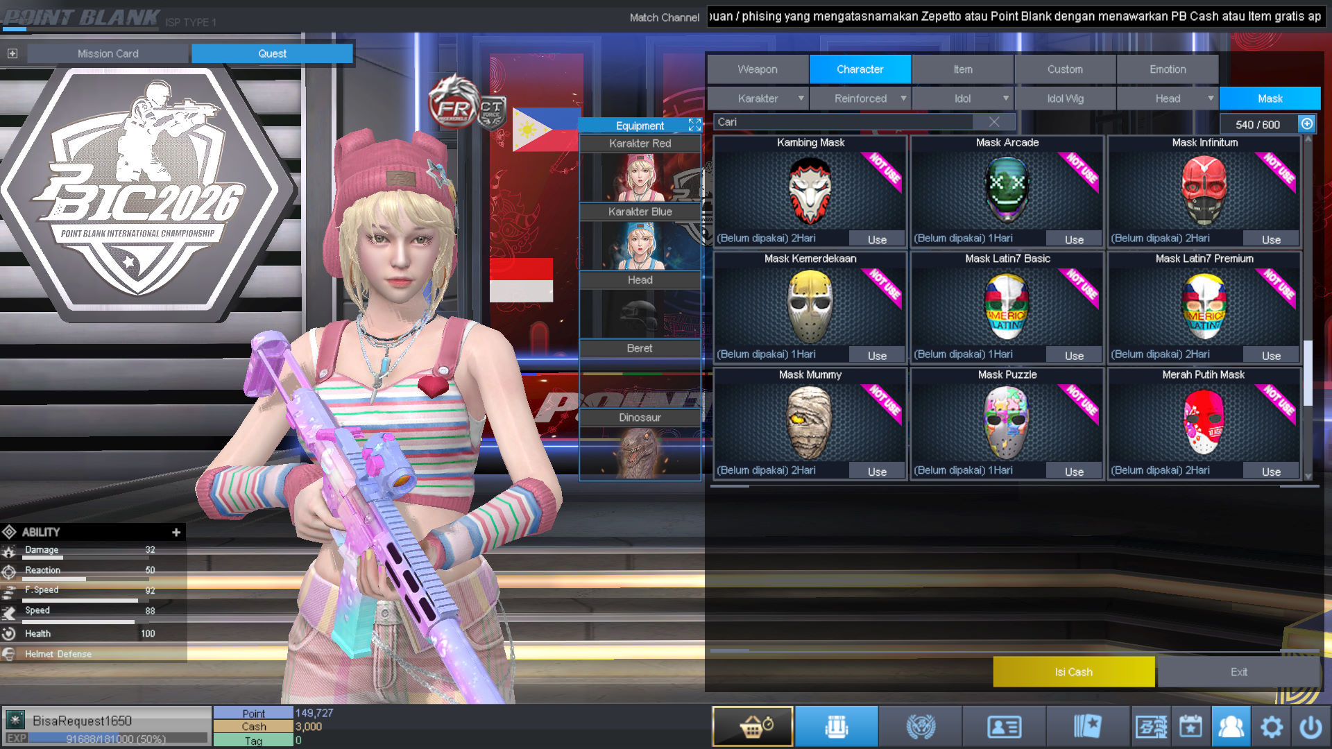 Spesifikasi MAJOR IDOL PERMANEN