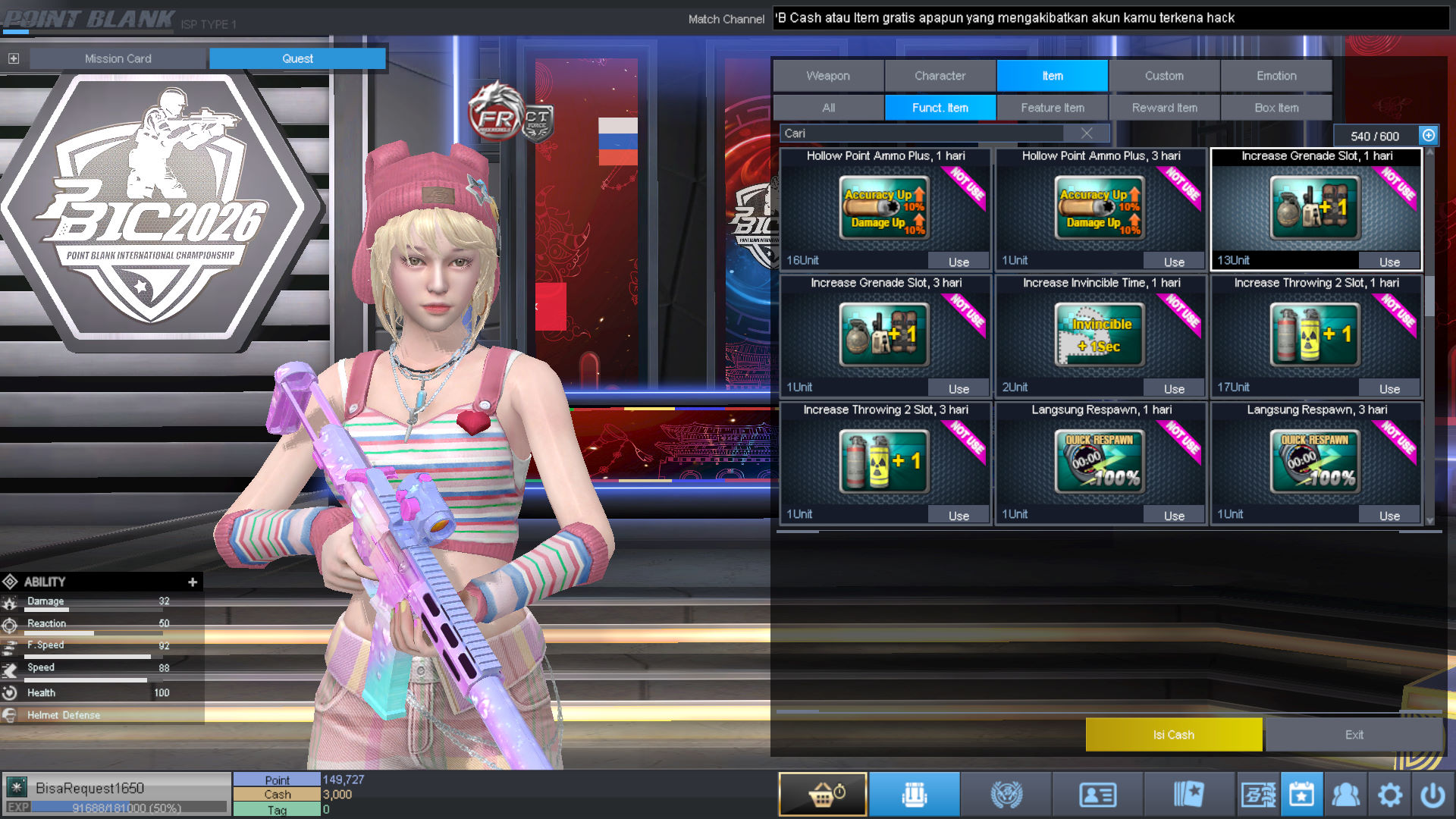 Spesifikasi MAJOR IDOL PERMANEN