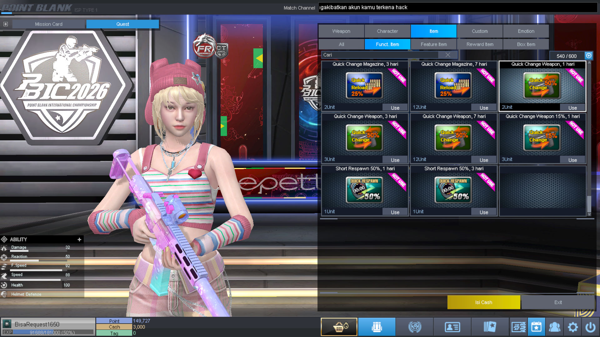 Spesifikasi MAJOR IDOL PERMANEN