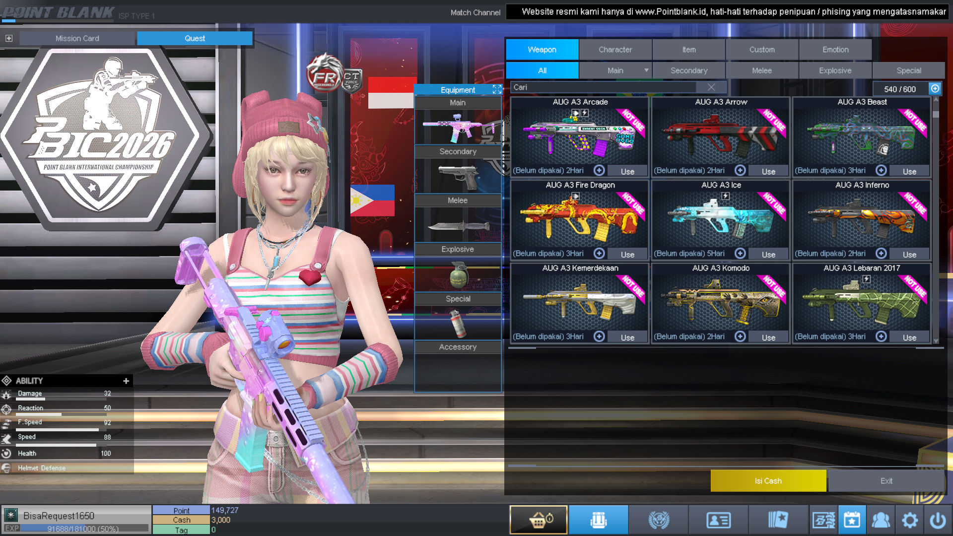 Spesifikasi MAJOR IDOL PERMANEN