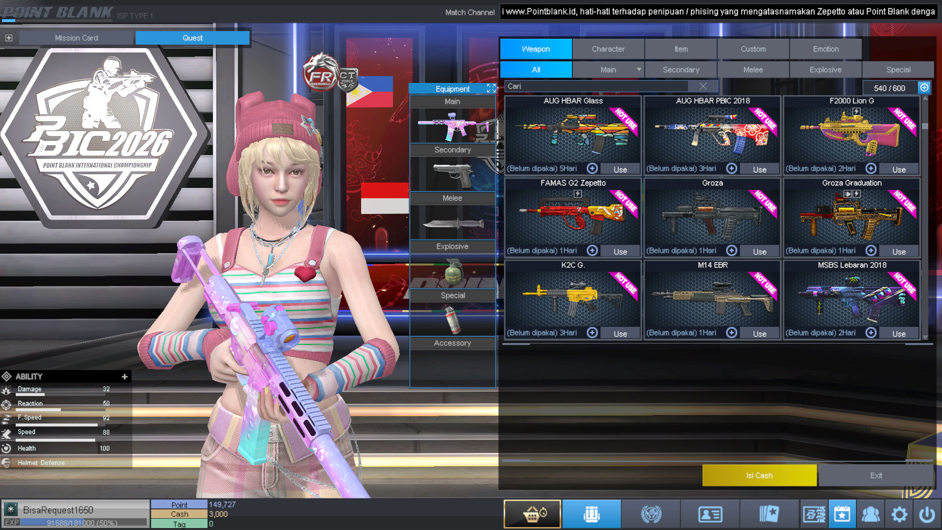 Spesifikasi MAJOR IDOL PERMANEN