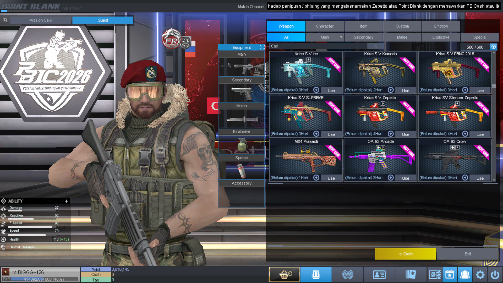 Spesifikasi BINTANG SULTAN