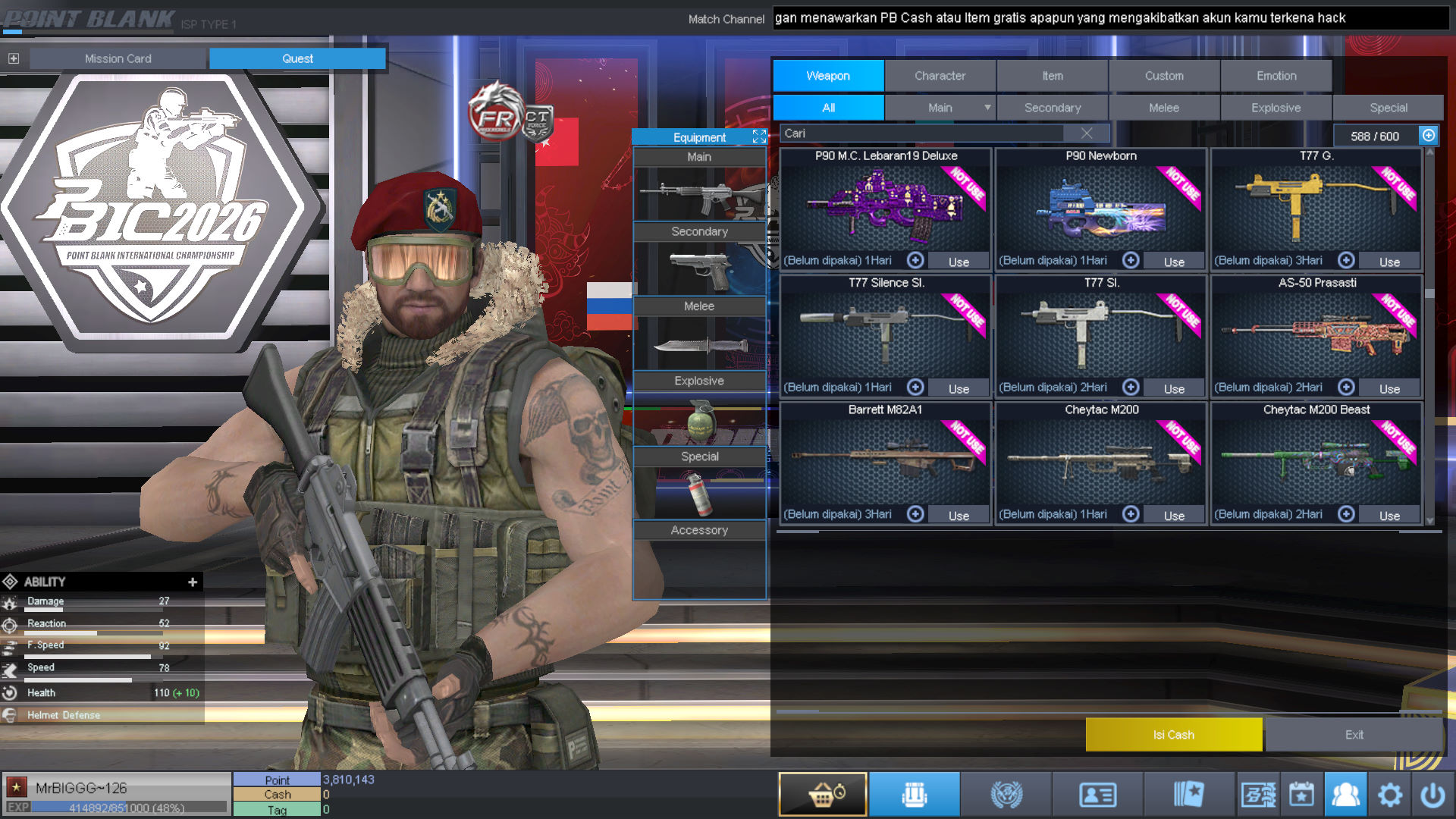 Spesifikasi BINTANG SULTAN