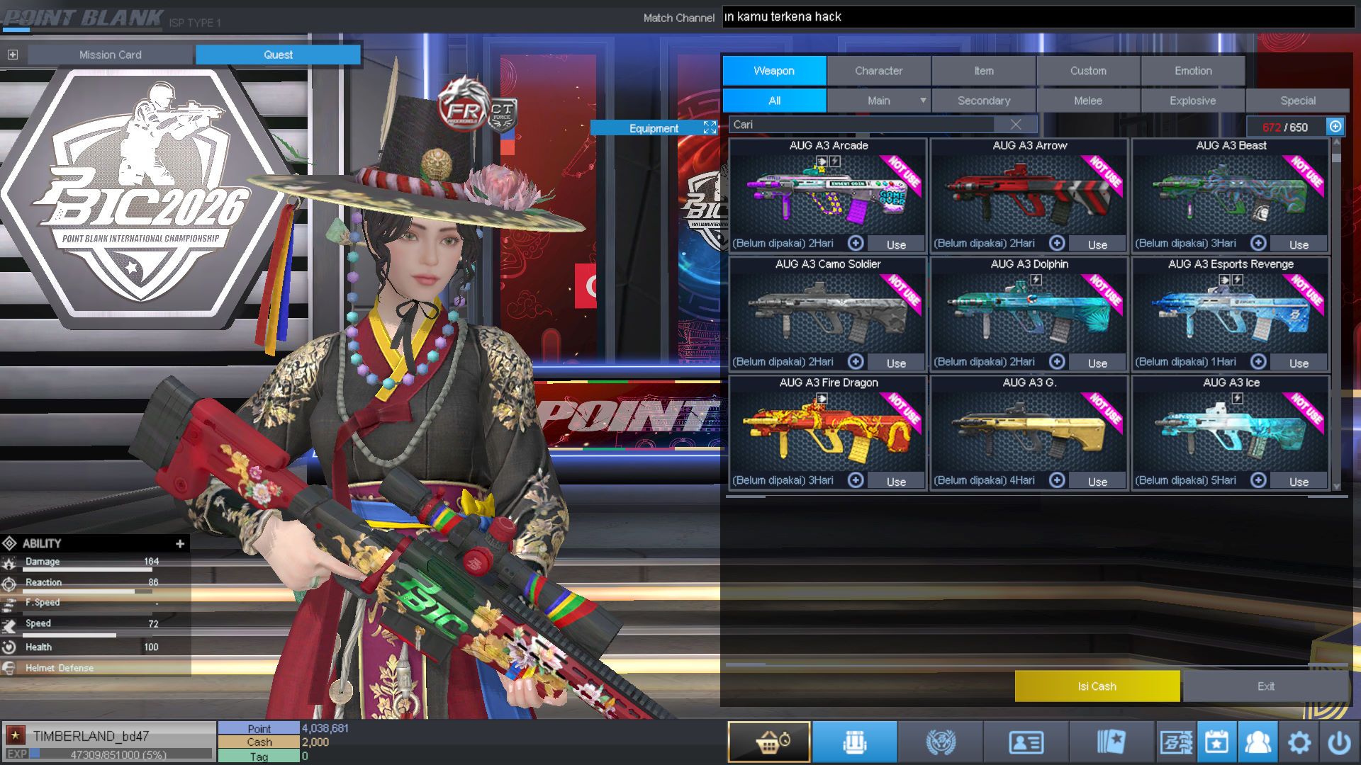 Spesifikasi BINTANG 1 IDOL SHAMAN PERMANEN