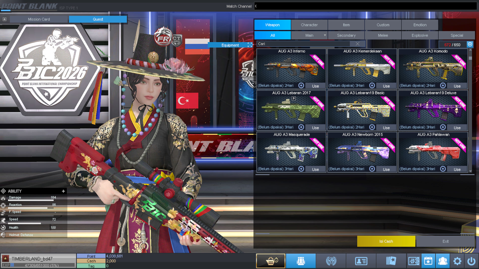 Spesifikasi BINTANG 1 IDOL SHAMAN PERMANEN