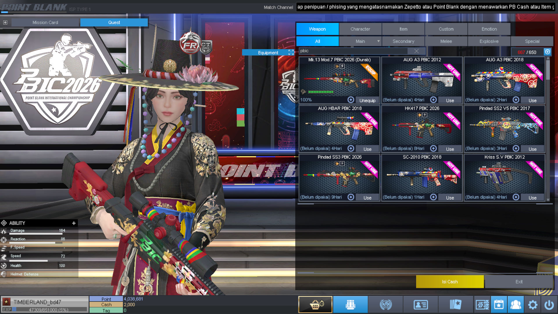Spesifikasi BINTANG 1 IDOL SHAMAN PERMANEN