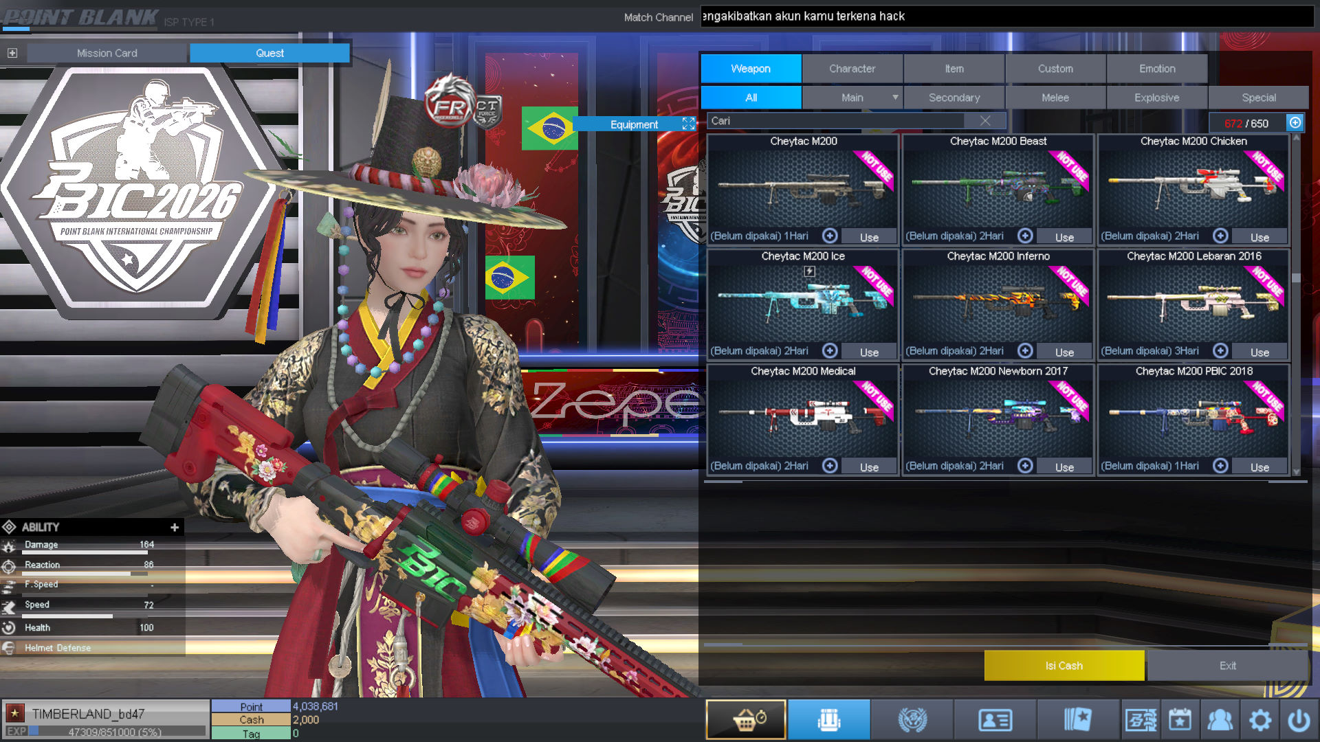 Spesifikasi BINTANG 1 IDOL SHAMAN PERMANEN