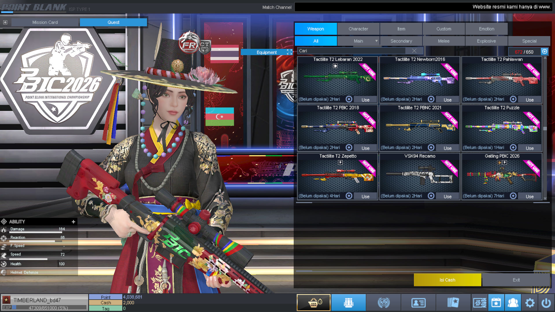Spesifikasi BINTANG 1 IDOL SHAMAN PERMANEN