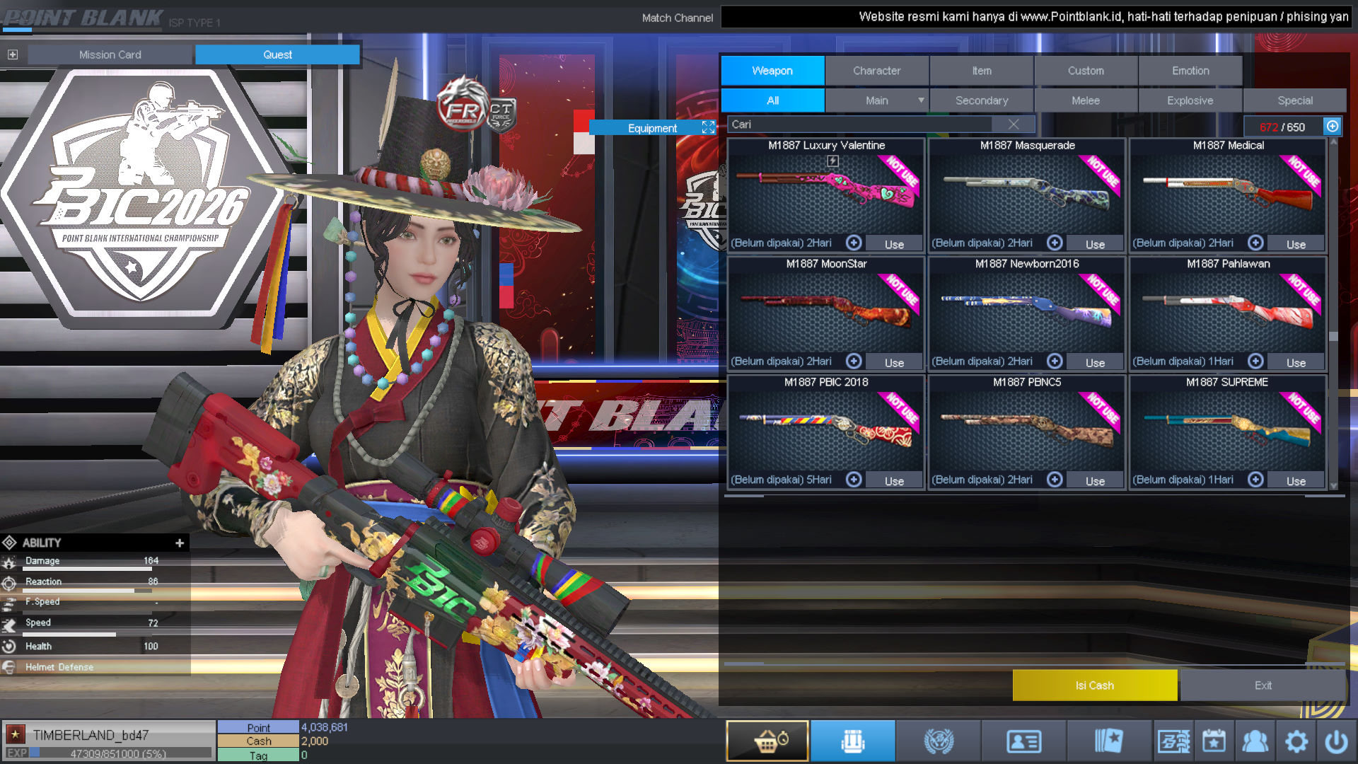 Spesifikasi BINTANG 1 IDOL SHAMAN PERMANEN
