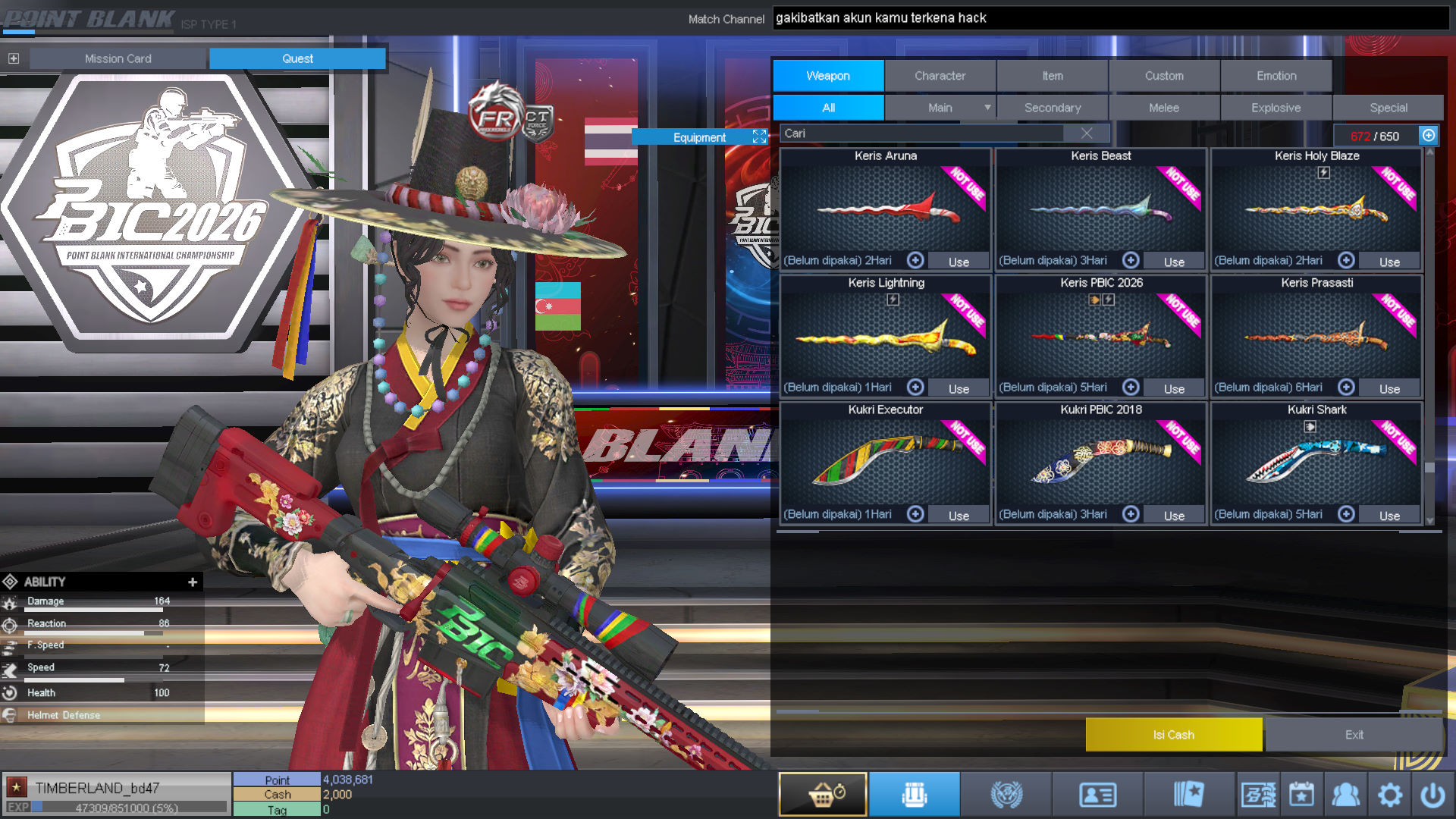 Spesifikasi BINTANG 1 IDOL SHAMAN PERMANEN