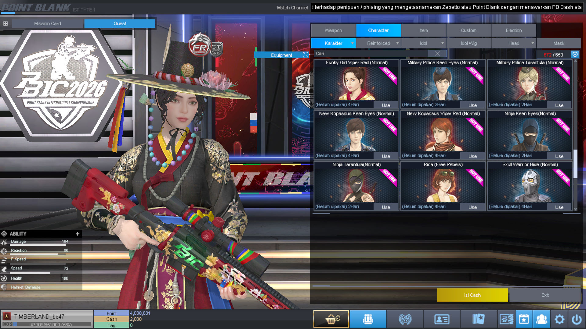 Spesifikasi BINTANG 1 IDOL SHAMAN PERMANEN