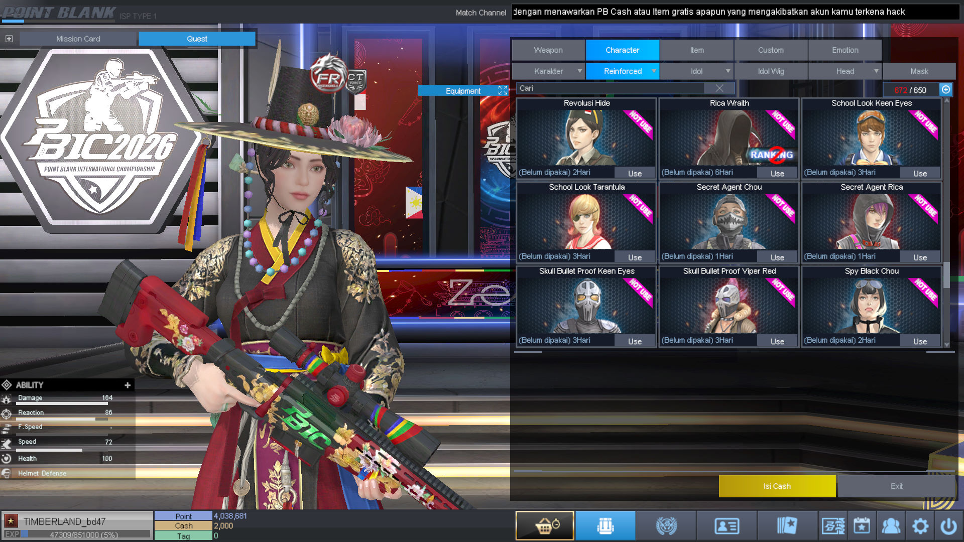 Spesifikasi BINTANG 1 IDOL SHAMAN PERMANEN