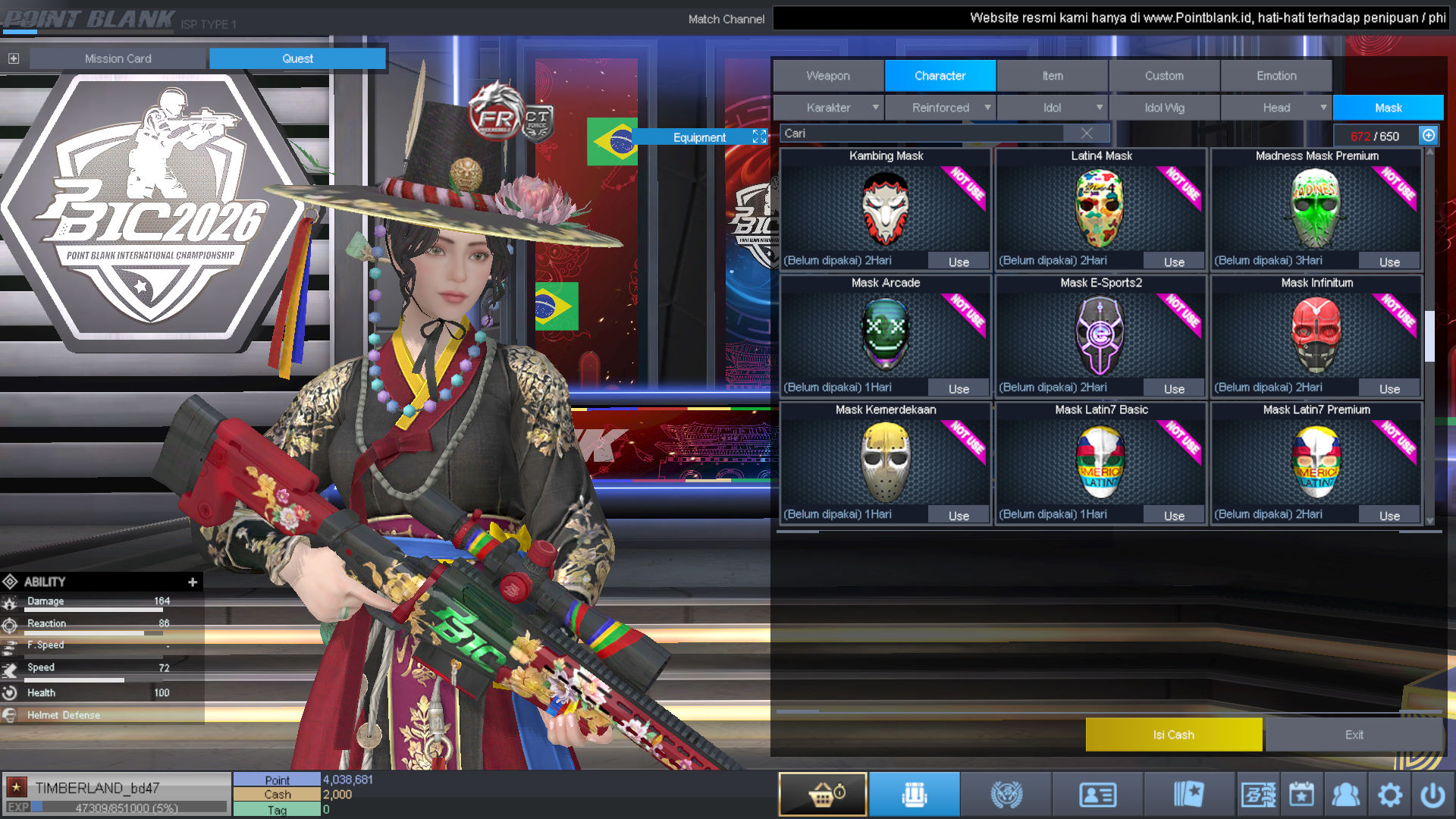 Spesifikasi BINTANG 1 IDOL SHAMAN PERMANEN