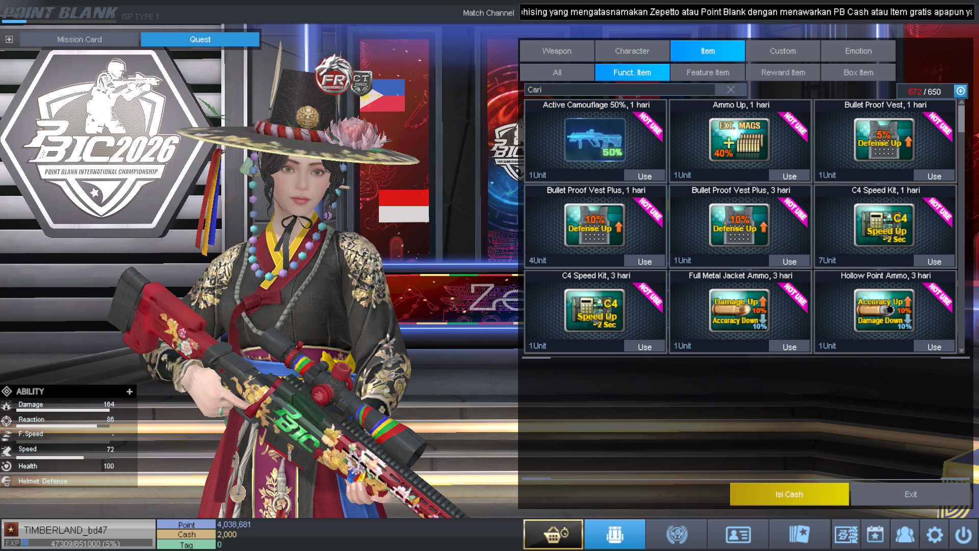 Spesifikasi BINTANG 1 IDOL SHAMAN PERMANEN