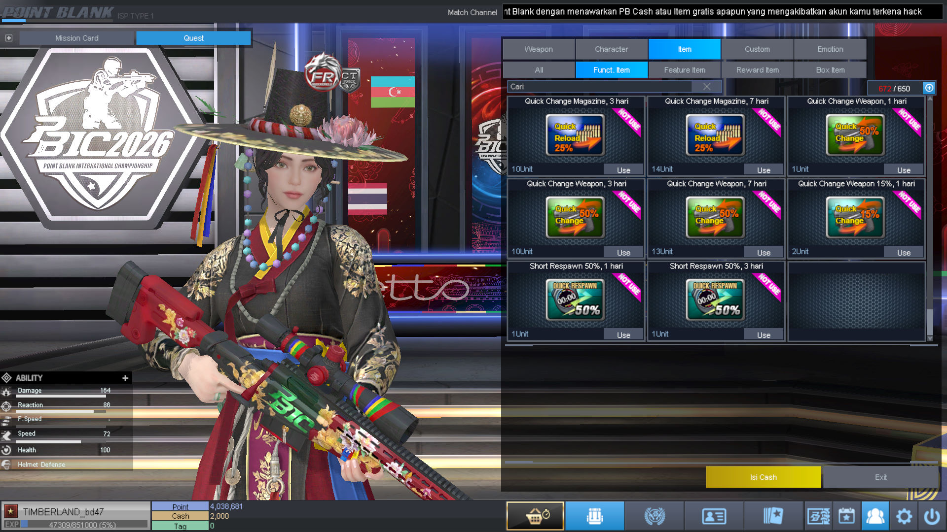 Spesifikasi BINTANG 1 IDOL SHAMAN PERMANEN