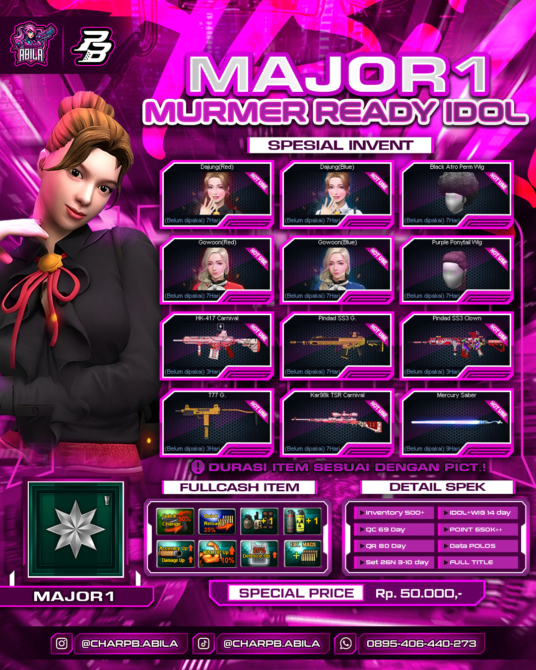 MAJOR IDOL SHAMAN PERMANEN